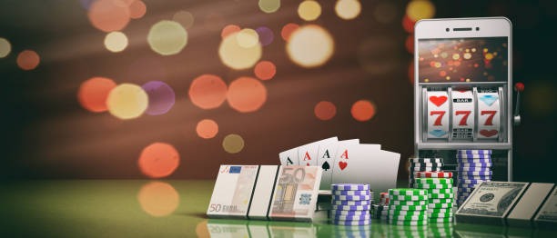 Live dealer blackjack table with chat interface on mobile screen